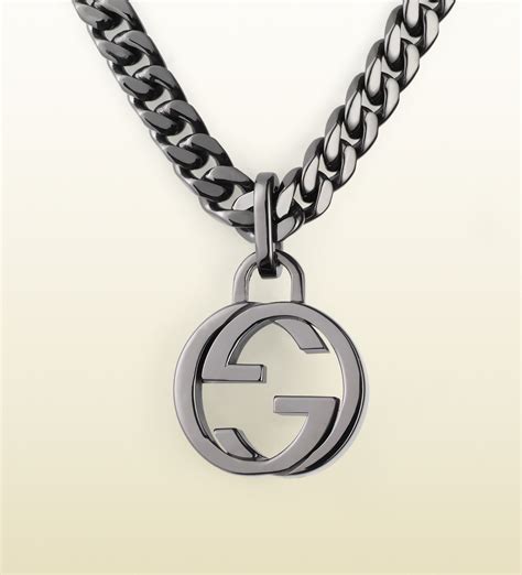 gucci necklace silver womens